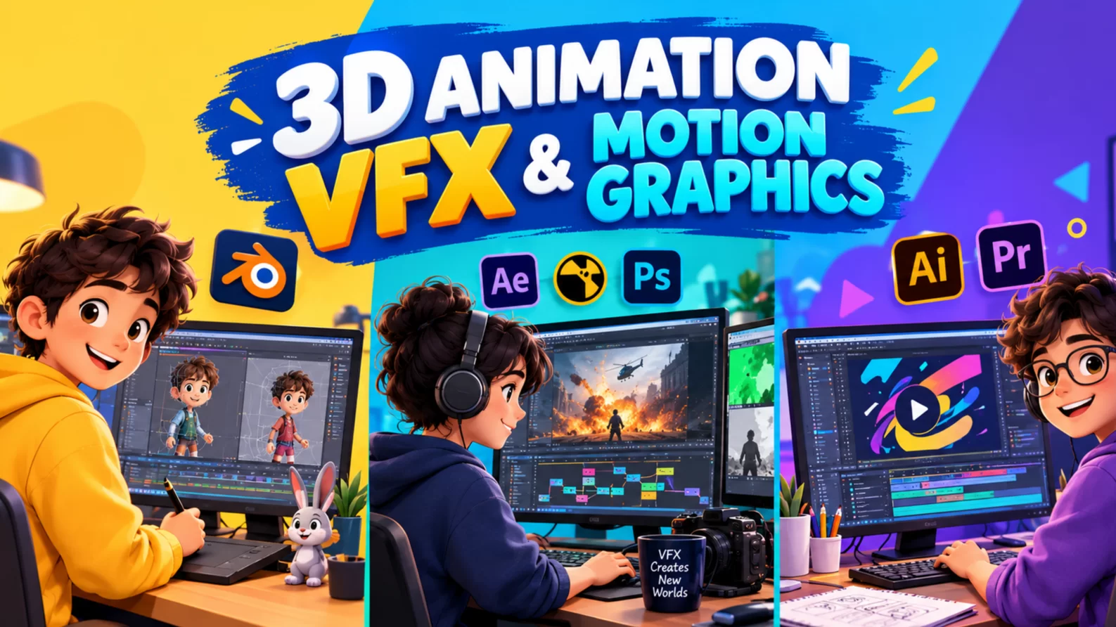 3d Animation And vfx  And Motion Graphic