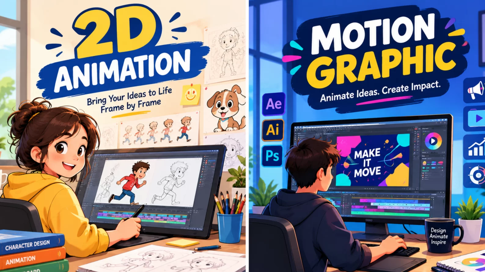 2d Animation And motion Graphic